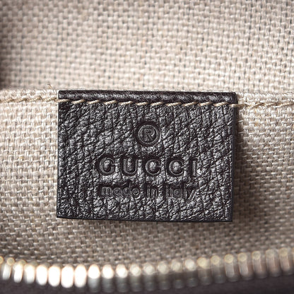 Gucci GG Supreme Monogram Web Small Webby Bee Shoulder Bag Dark Brown 6 of 8