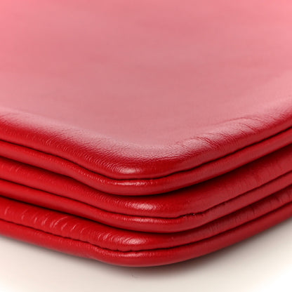 Celine Lambskin Large Trio Crossbody Bag Red 6 of 11