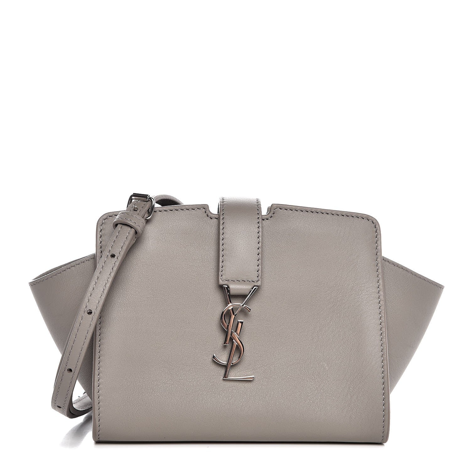Saint Laurent Calfskin Monogram Toy Cabas Fog 1 of 8