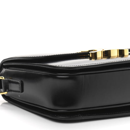 Celine Shiny Calfskin Teen Triomphe Black 9 of 10