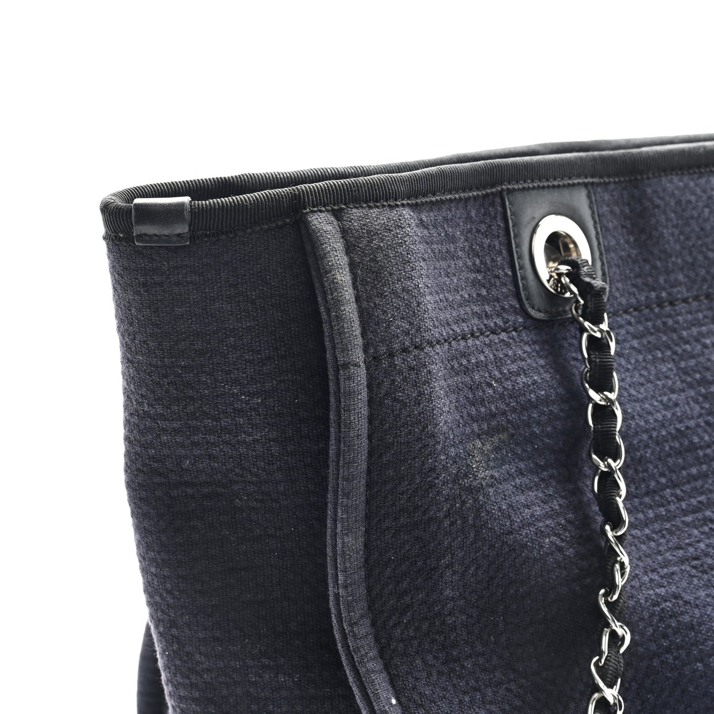 Mixed Fibers Small Deauville Tote Navy