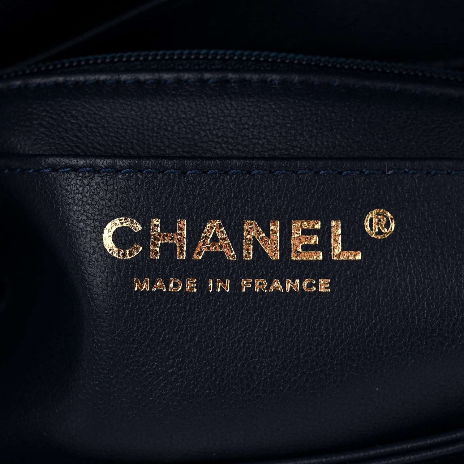 Chanel Shiny Caviar Quilted Mini Top Handle Flap Navy Blue 6 of 11