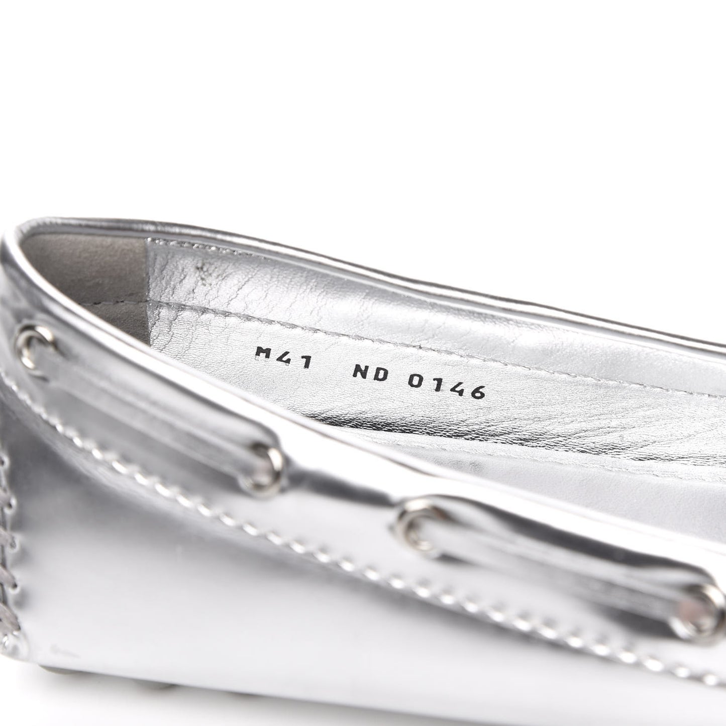 Calfskin Monogram Gloria Loafers 41 Silver