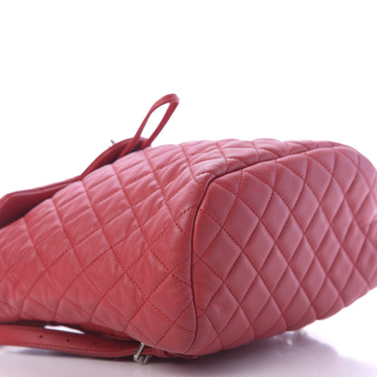 Chanel Lambskin Quilted Small Urban Spirit Backpack Red 5 of 10