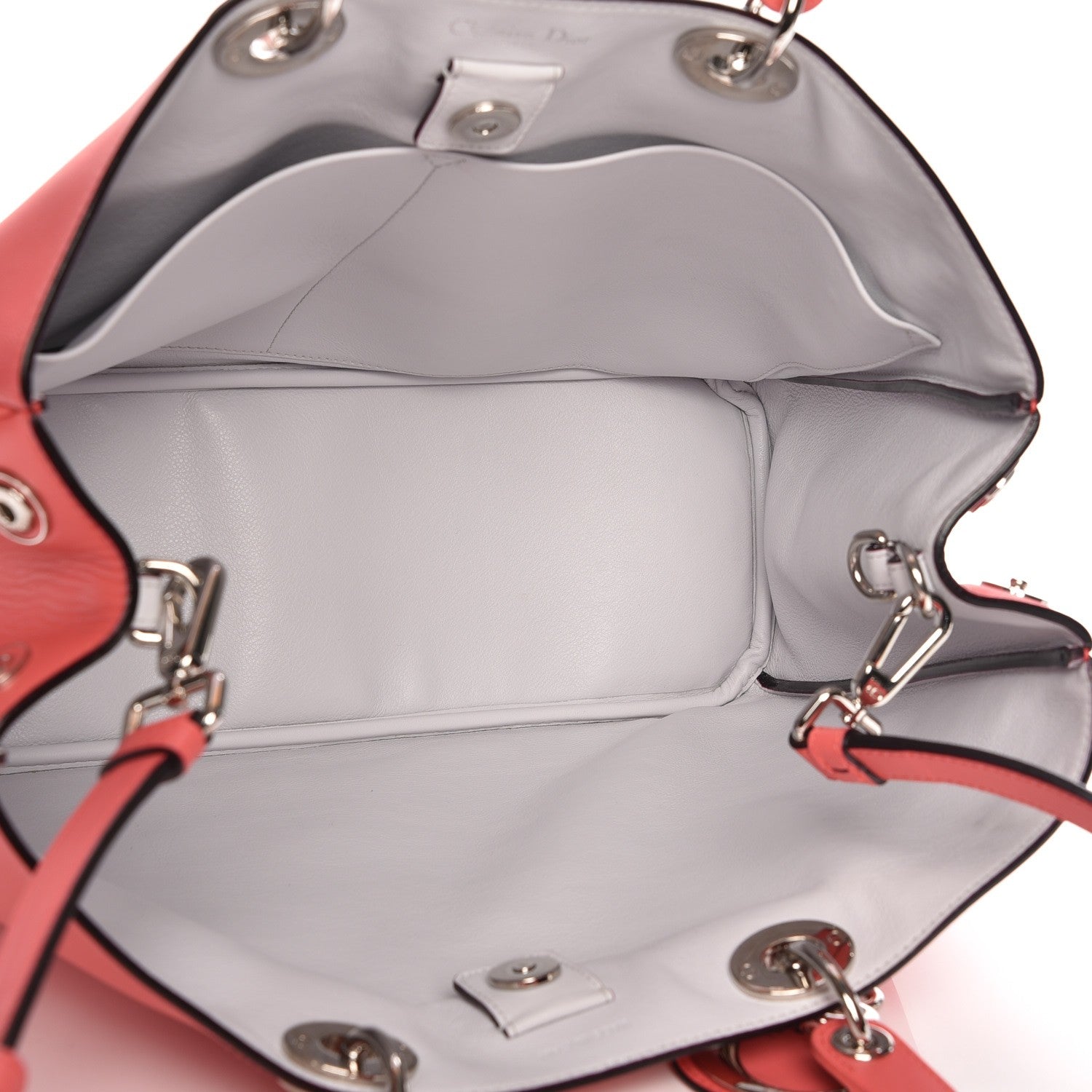 Christian Dior Smooth Calfskin Large Diorissimo Tote Light Coral 6 of 13