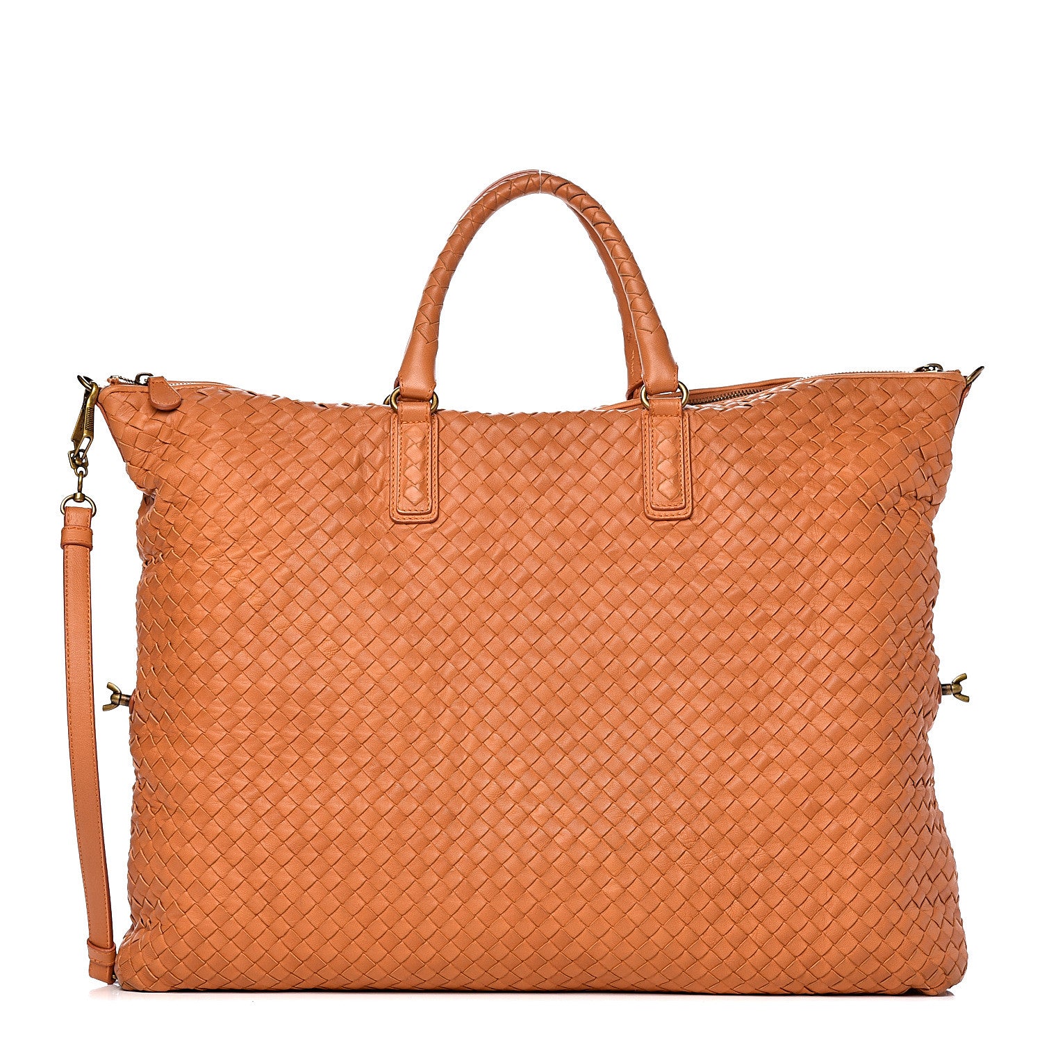 Bottega Veneta Nappa Intrecciato Maxi Convertible Tote Saffron 4 of 17