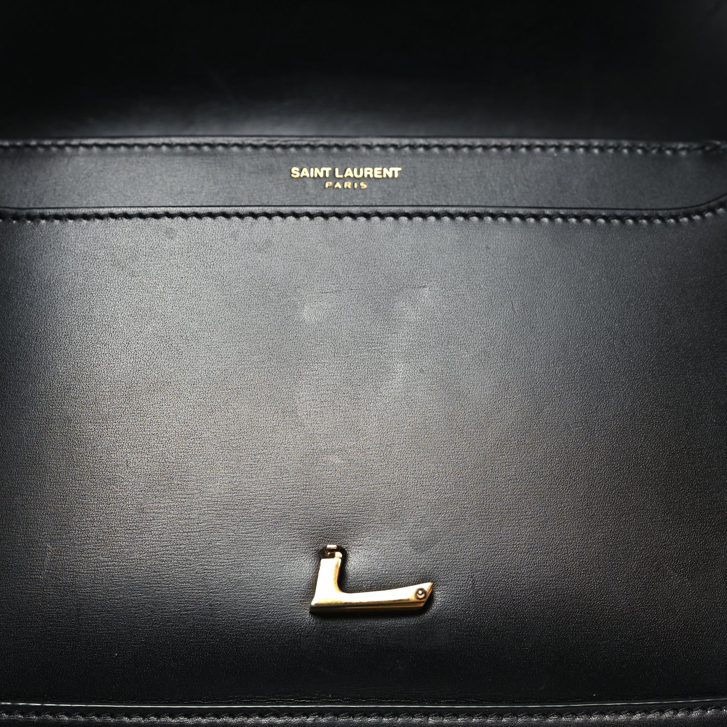 Box Calfskin Monogram Medium Solferino Satchel Black