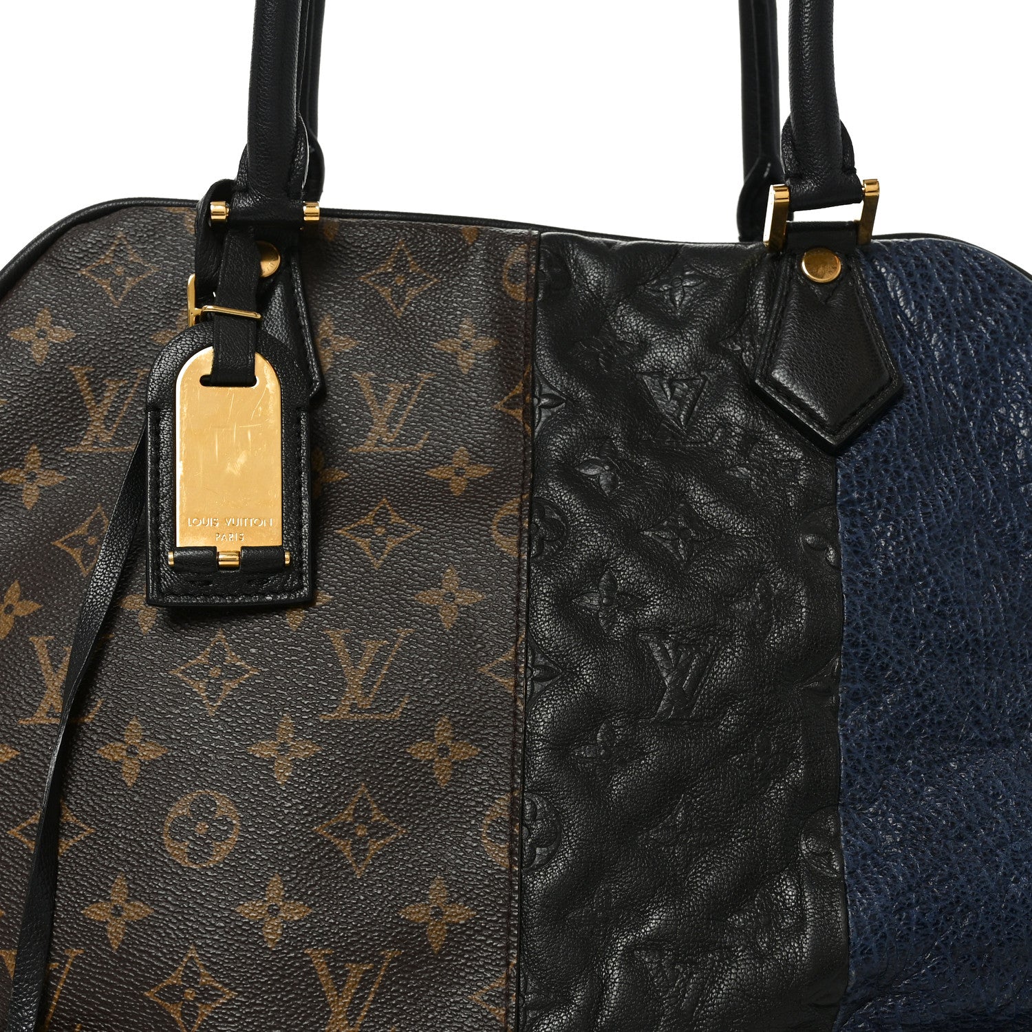 Louis Vuitton Monogram Stripes Medium Bag Marine 8 of 10