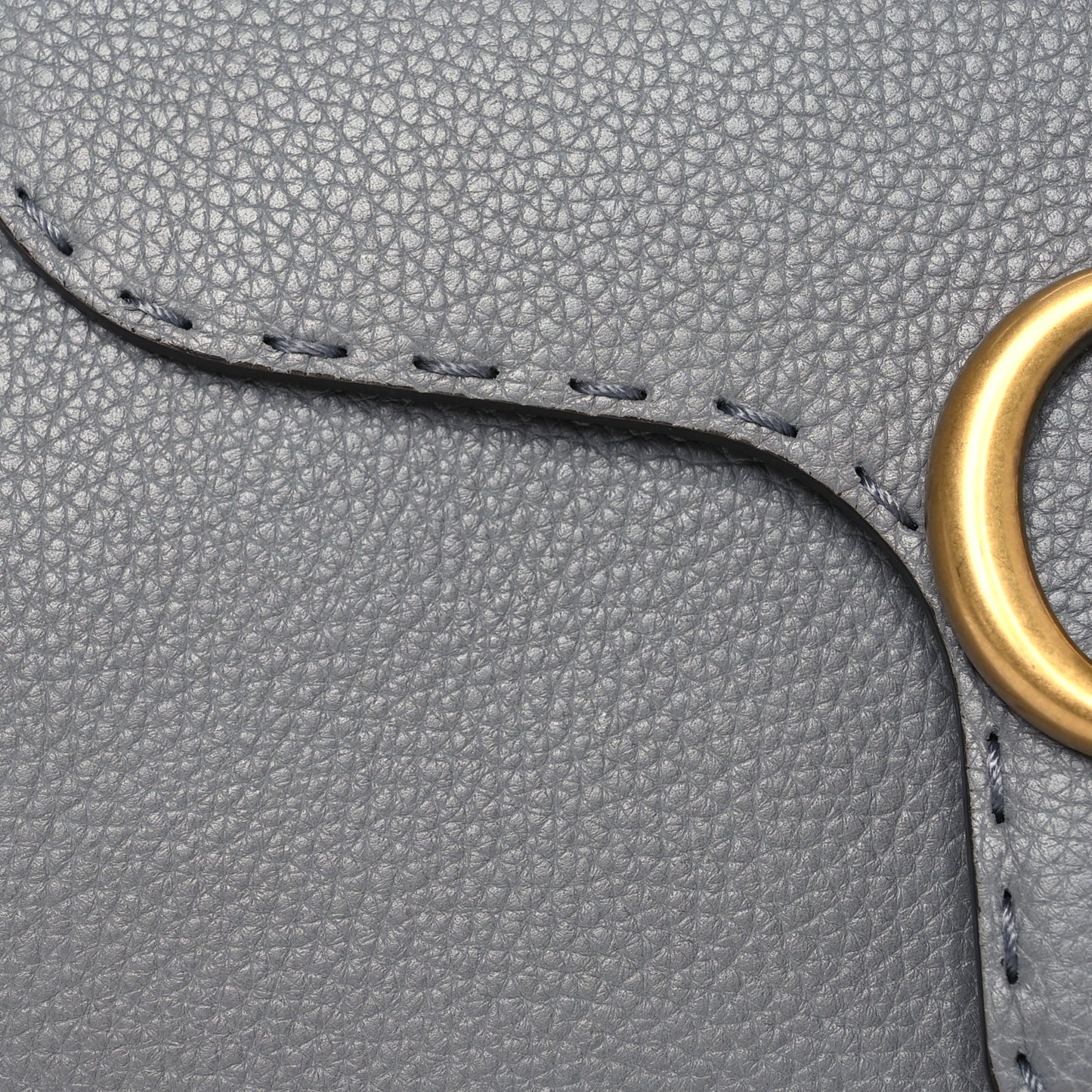 Cellarius Calfskin Mini GG Marmont Top Handle Bag Deep Grey