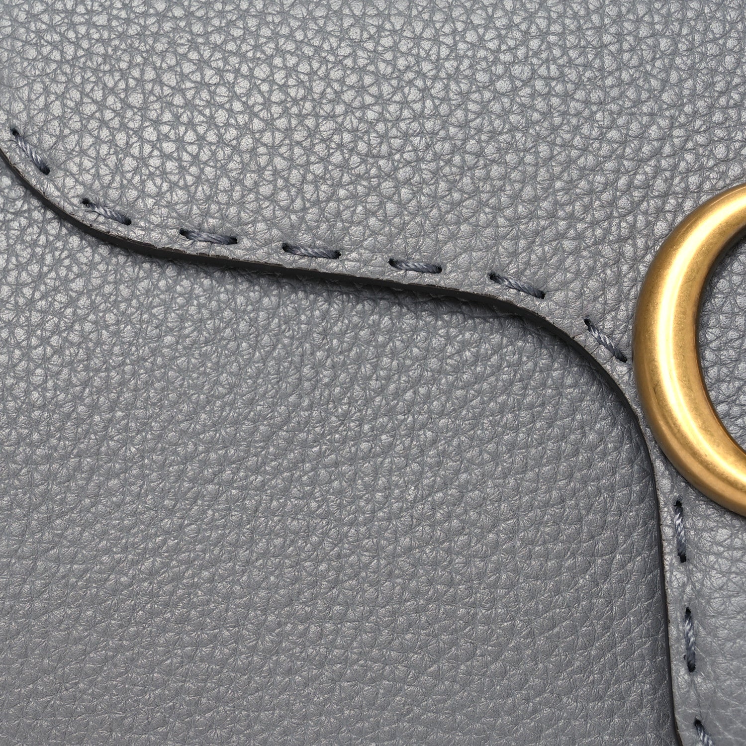 Gucci Cellarius Calfskin Mini GG Marmont Top Handle Bag Deep Grey 8 of 14