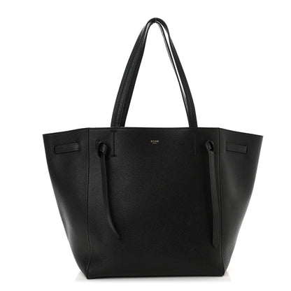 Celine Soft Grained Calfskin Medium Belt Cabas Phantom Black 1 of 8
