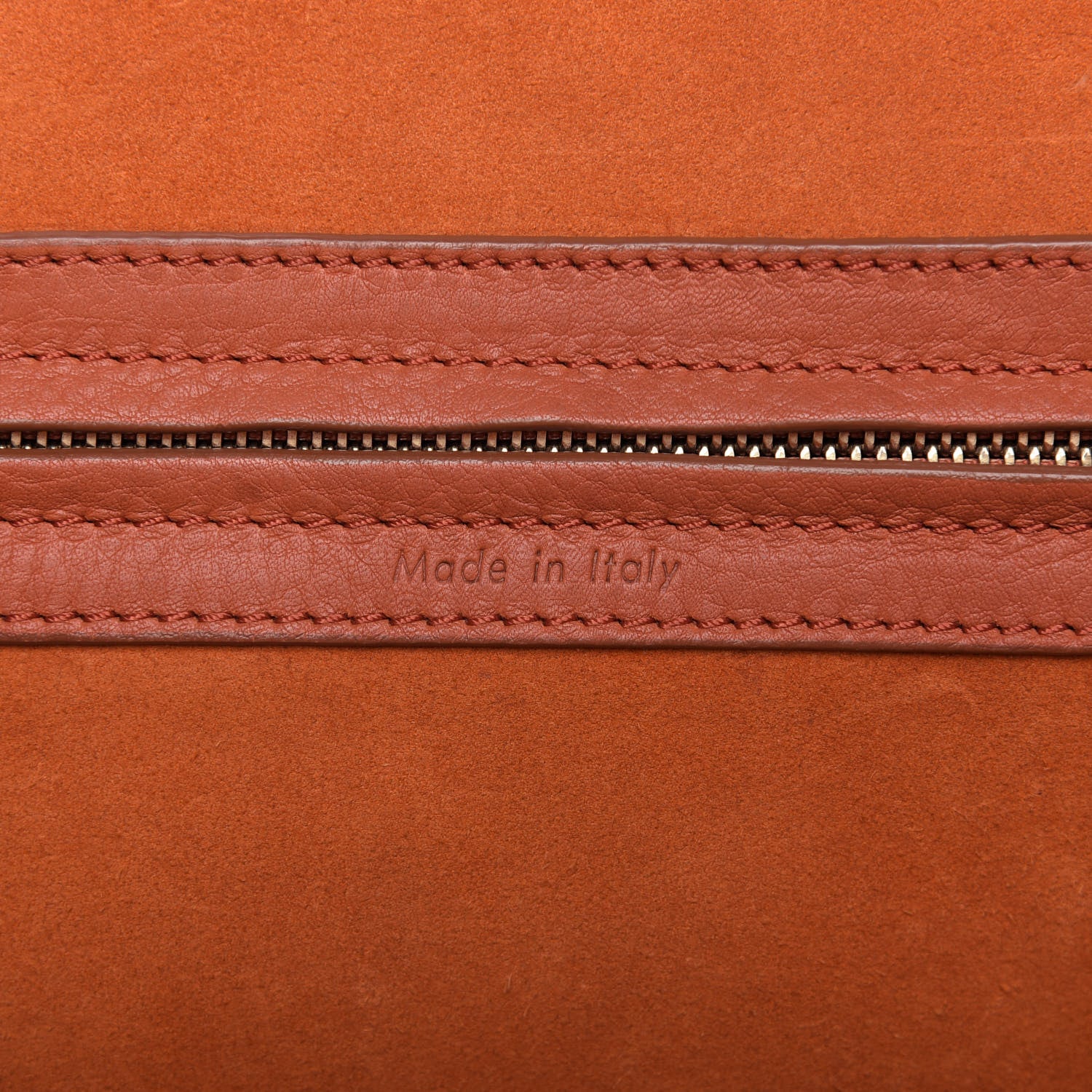 Celine Supple Calfskin Medium Phantom Luggage Orange 9 of 10