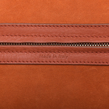 Celine Supple Calfskin Medium Phantom Luggage Orange 9 of 10