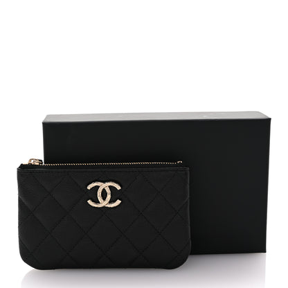 Chanel Caviar Quilted CC Small Pouch Black 8 of 8