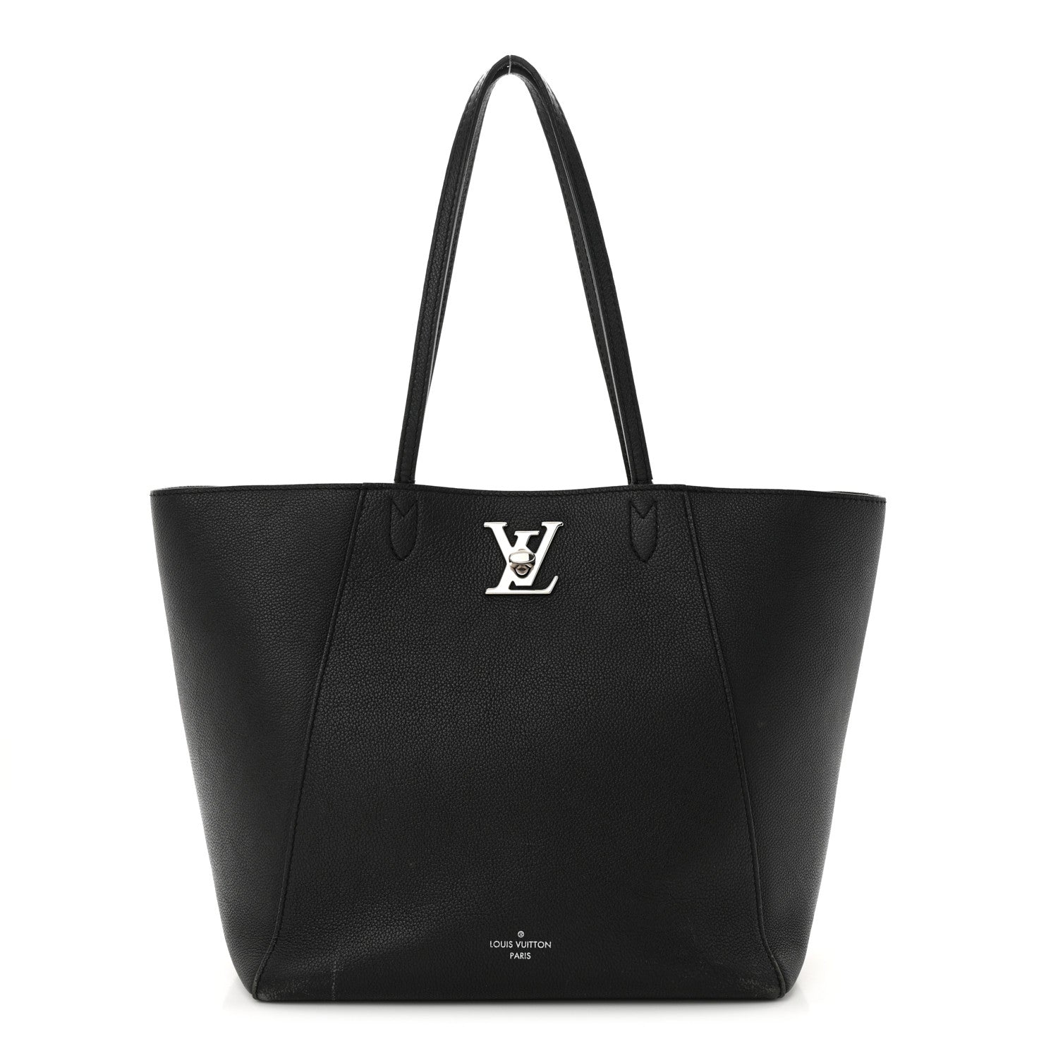 Louis Vuitton Calfskin Lockme Cabas Black 1 of 23