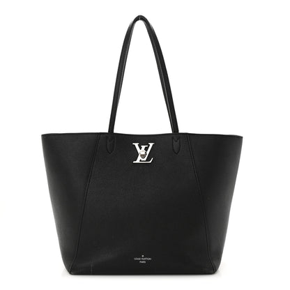 Louis Vuitton Calfskin Lockme Cabas Black 1 of 23