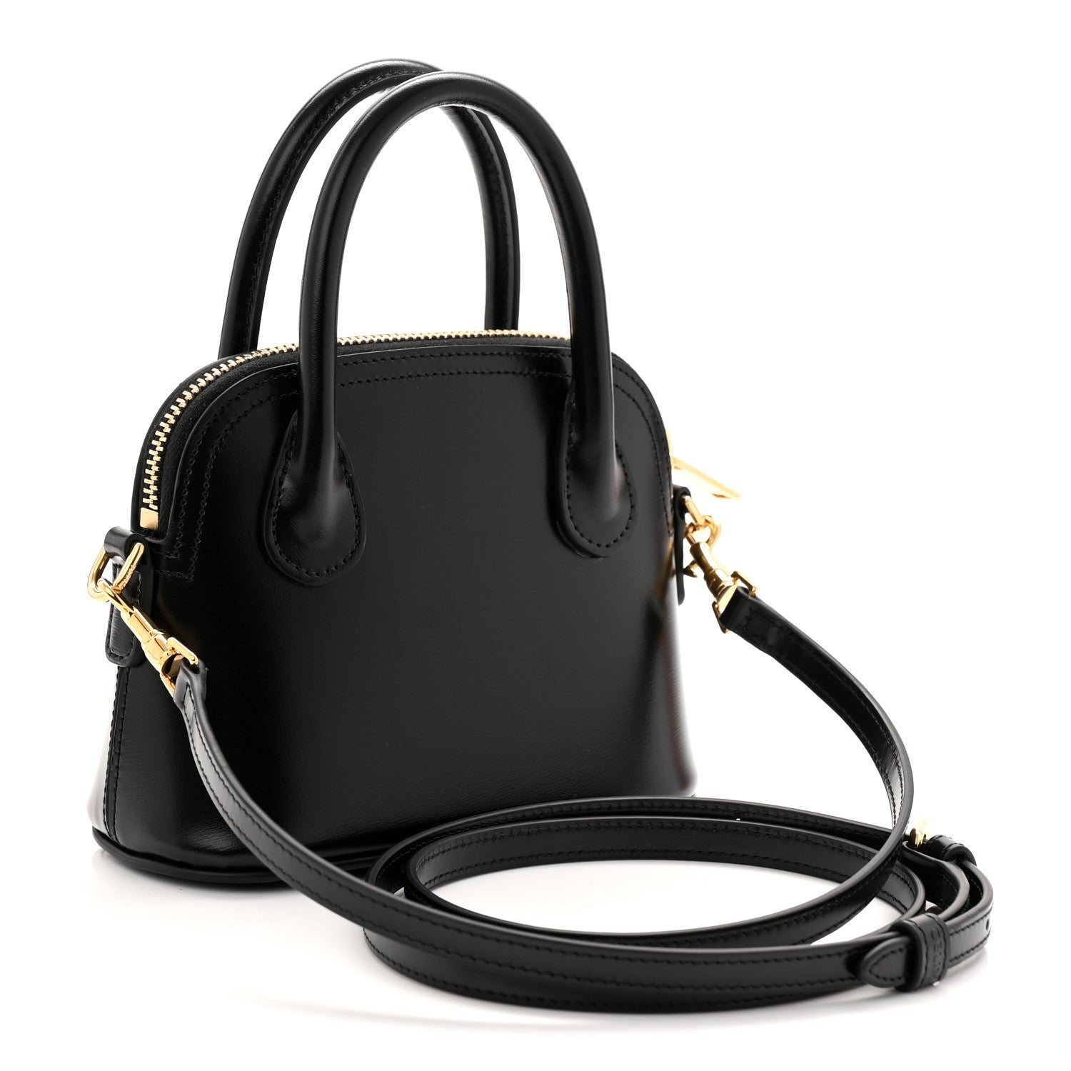 Celine Shiny Calfskin Mini Honorine Bag Black 3 of 8