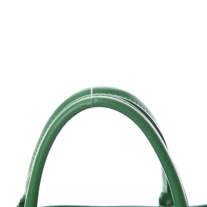 Balenciaga Veau Papier A6 Zip Around Tote Vert Trefle 9 of 15