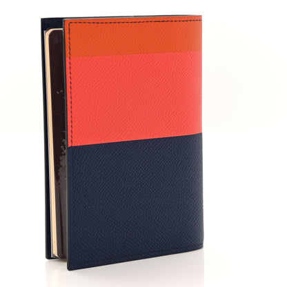Hermes Epsom Casaque Couverture Agenda Cover GM Bleu Saphir Rose 2 of 6