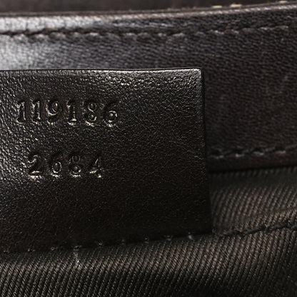 Gucci Monogram Studded Small Horsebit Clutch Dark Brown 6 of 12