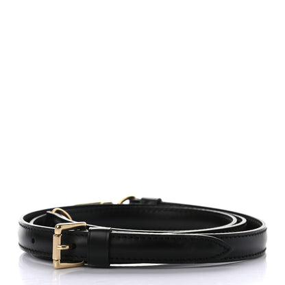 Louis Vuitton Calfskin 16mm Adjustable Shoulder Strap Black 2 of 3