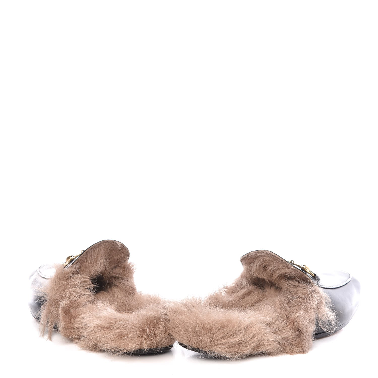 Gucci Calfskin Fur Mens Princetown Slippers 10 Black 6 of 15