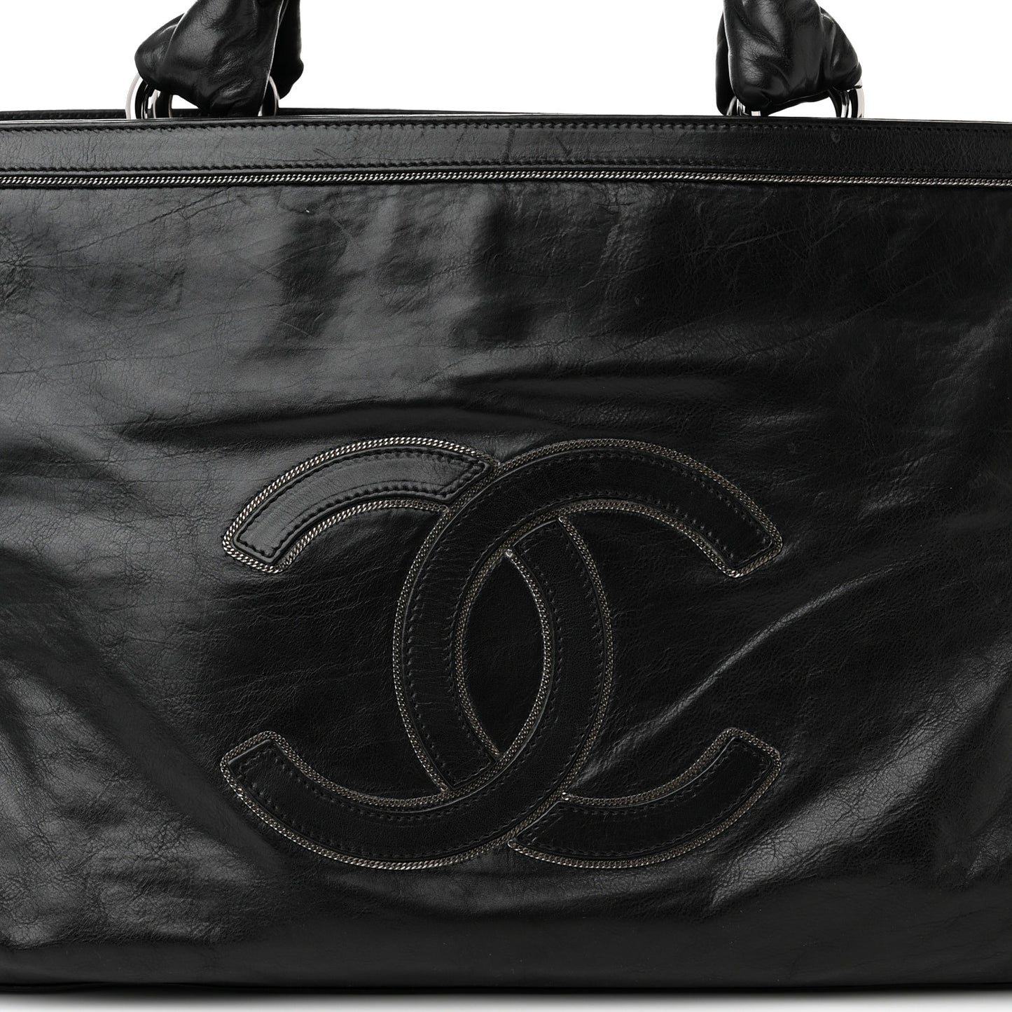 Lambskin East West Soho Shopper Black