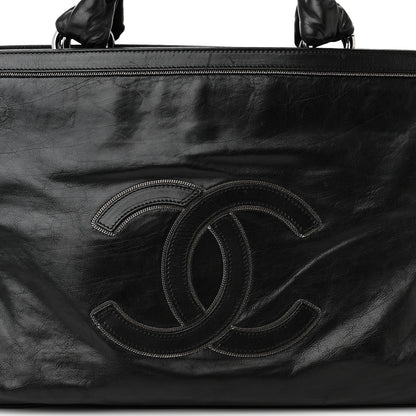 Chanel Lambskin East West Soho Shopper Black 8 of 15