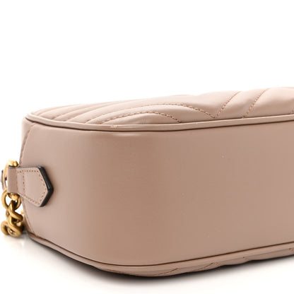 Gucci Calfskin Matelasse Small GG Marmont Chain Shoulder Bag Porcelain Rose 8 of 10