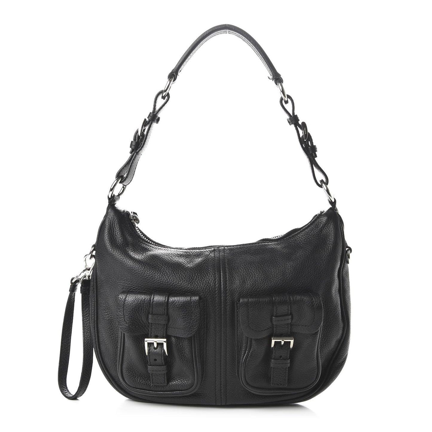 Vitello Daino Hobo Black