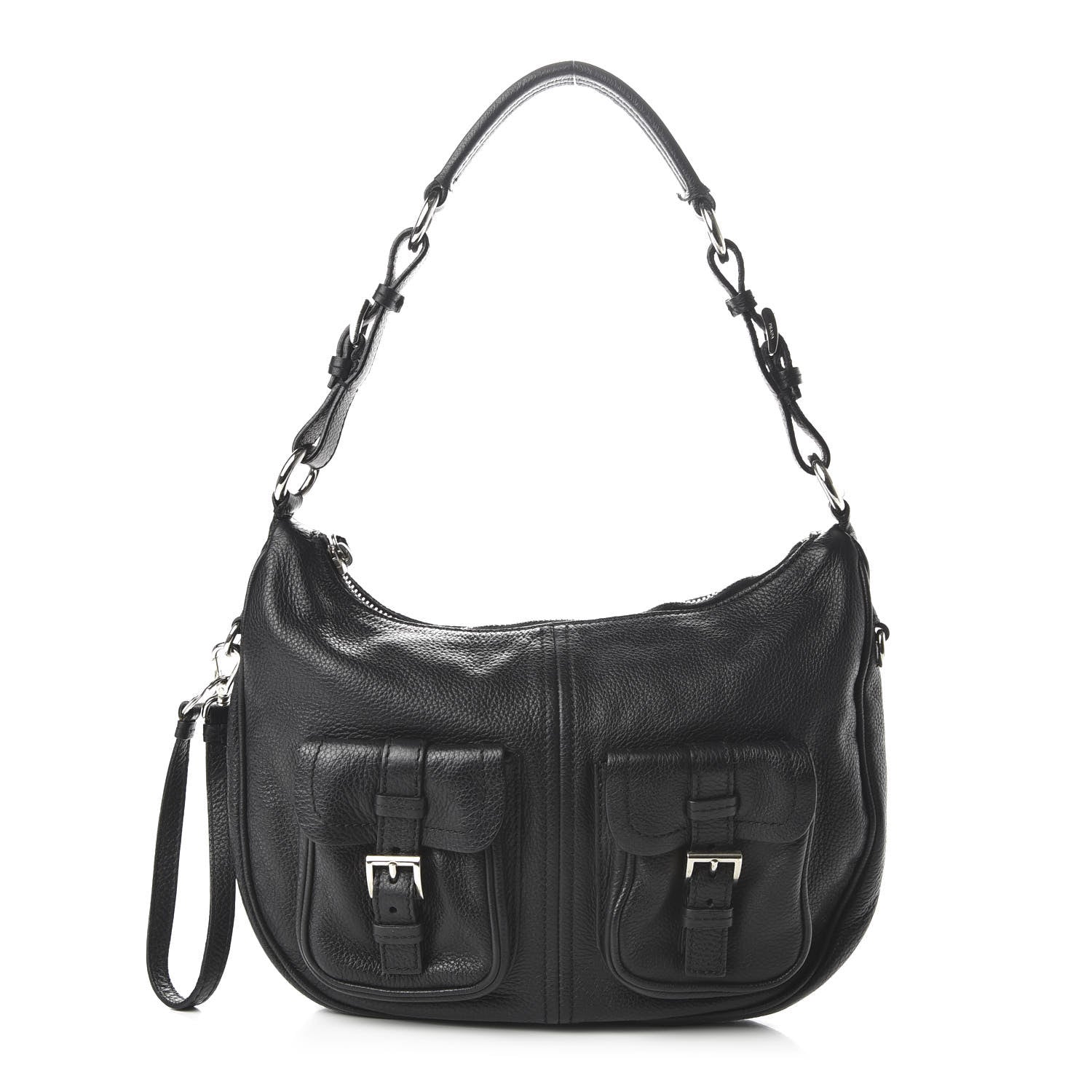 Prada Vitello Daino Hobo Black 1 of 10