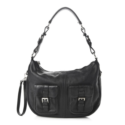 Prada Vitello Daino Hobo Black 1 of 10