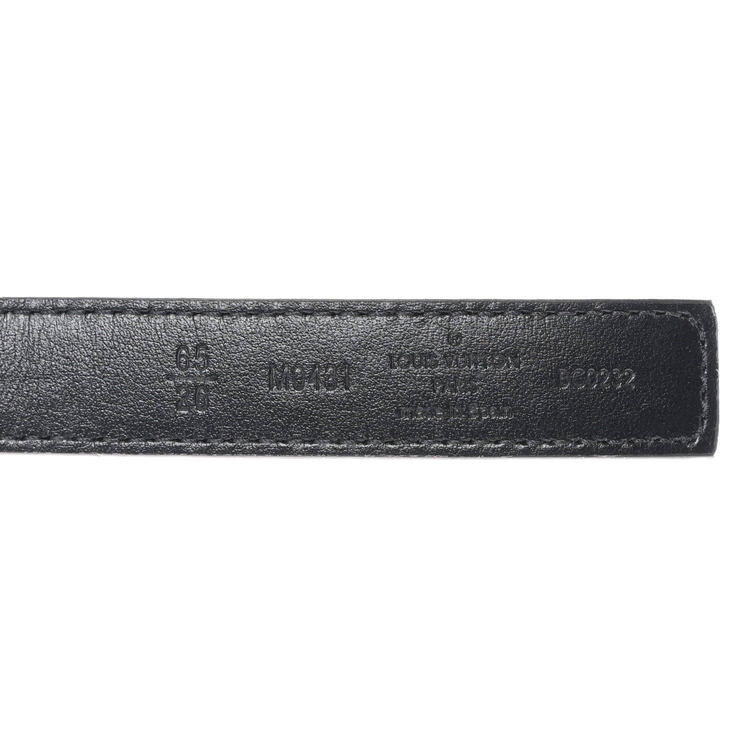 Louis Vuitton Calfskin Monogram 20mm LV Iconic Reversible Belt 65 26 Black 3 of 6