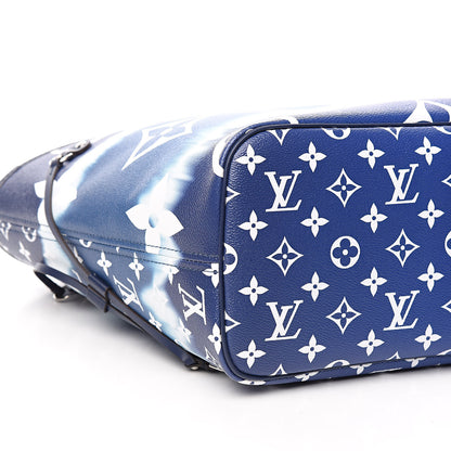 Louis Vuitton Monogram Escale Neverfull MM Blue 9 of 10