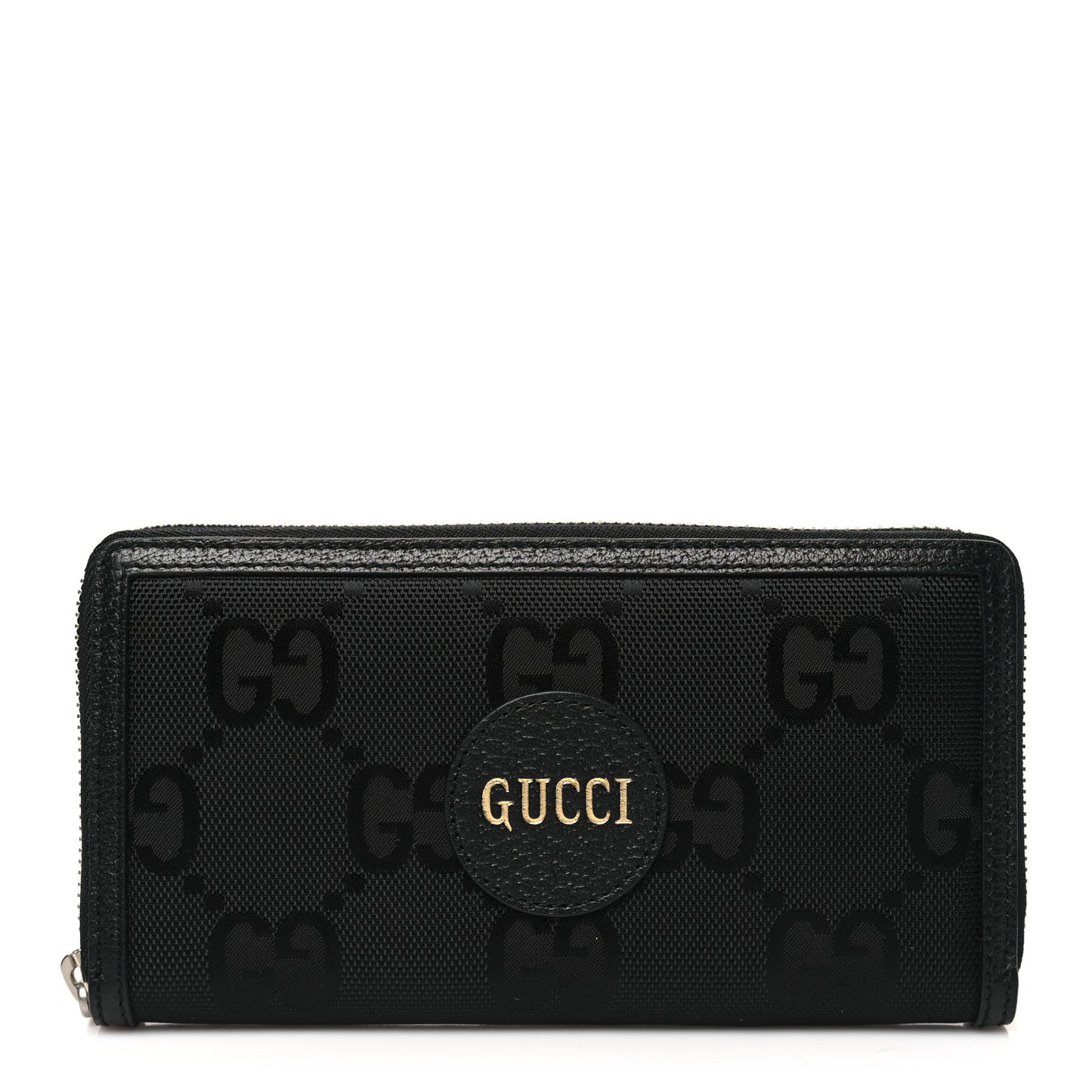 Econyl Nylon Monogram Off The Grid Zip Around Wallet Black