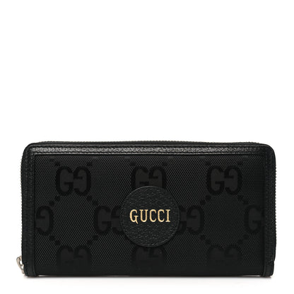 Gucci Econyl Nylon Monogram Off The Grid Zip Around Wallet Black 1 of 8