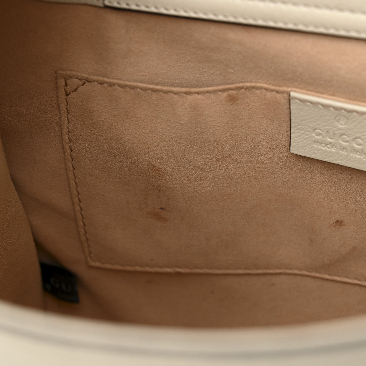Gucci Wonka Grain Calfskin Small Diana Tote Bag Mystic White Orange Fluo 12 of 15