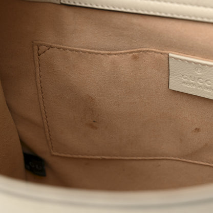 Gucci Wonka Grain Calfskin Small Diana Tote Bag Mystic White Orange Fluo 12 of 15