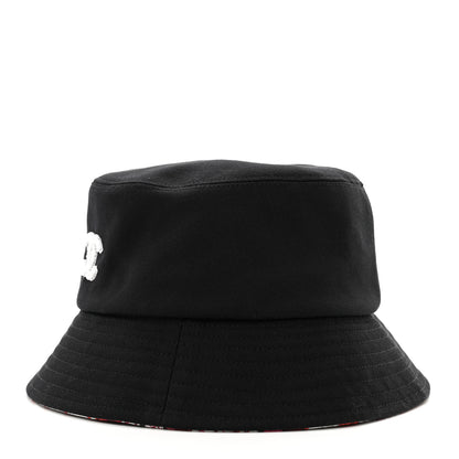 Chanel Cotton Pearl CC Bucket Hat M Black 3 of 7