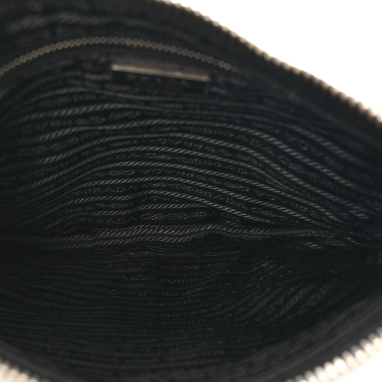 Prada Tessuto Nylon Calfskin Flat Messenger Bag Black 6 of 9