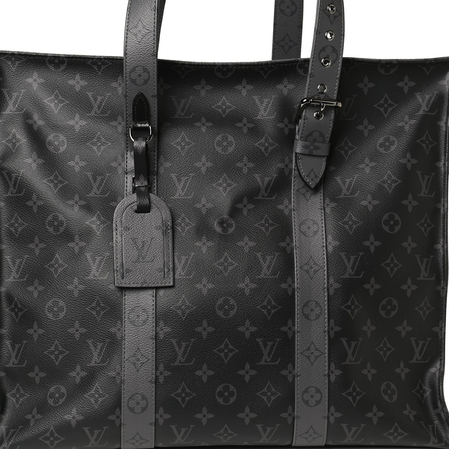 Louis Vuitton Monogram Eclipse Cabas Zippe GM Black 8 of 14