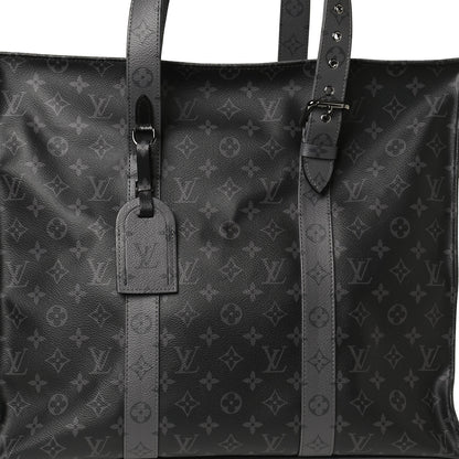 Louis Vuitton Monogram Eclipse Cabas Zippe GM Black 8 of 14