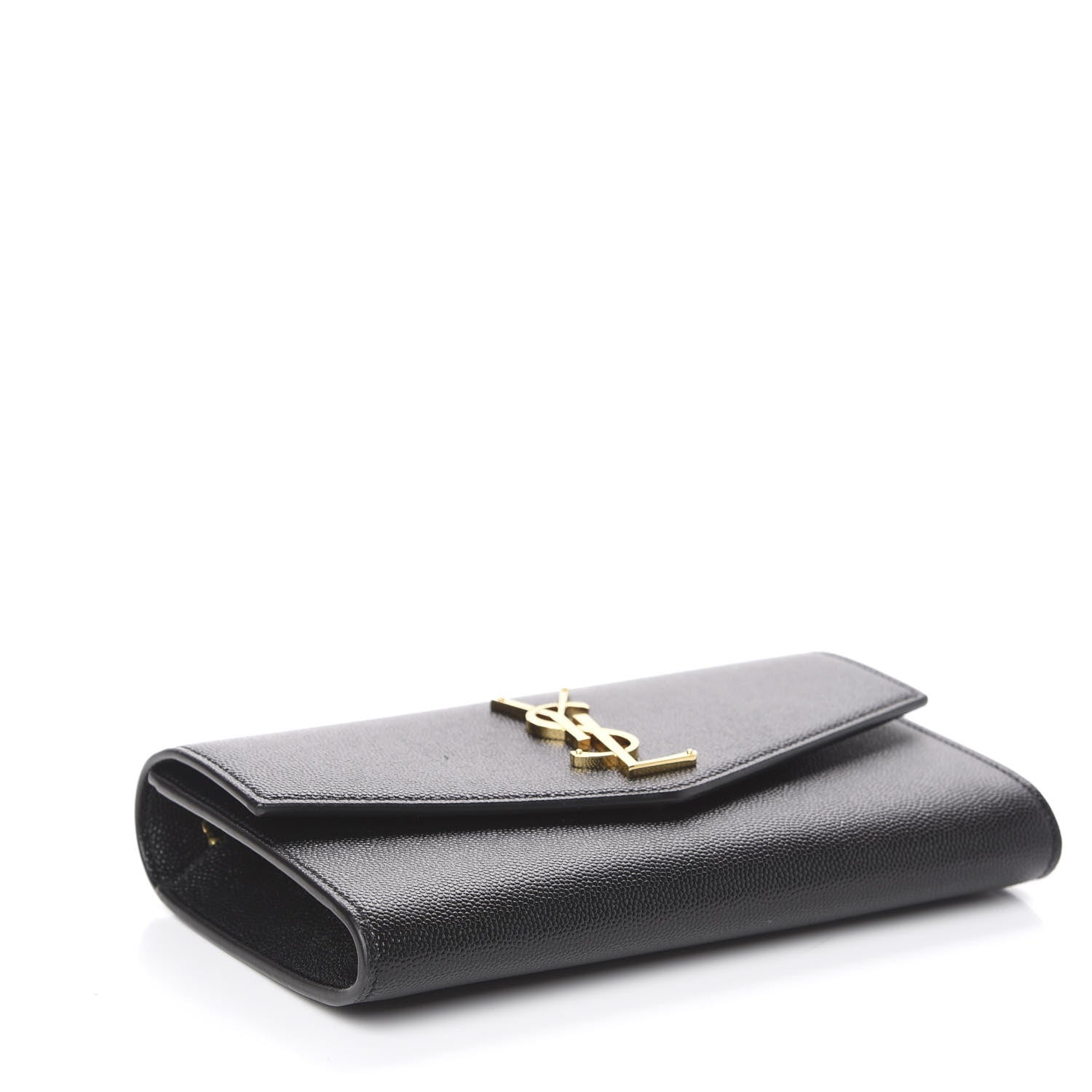 Saint Laurent Grain De Poudre Uptown Chain Wallet Black 4 of 11