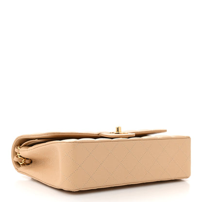 Chanel Caviar Quilted Medium Double Flap Beige 4 of 11