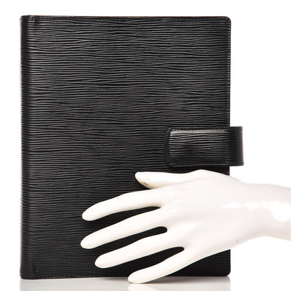 Louis Vuitton Epi Large Ring Agenda Black 2 of 8