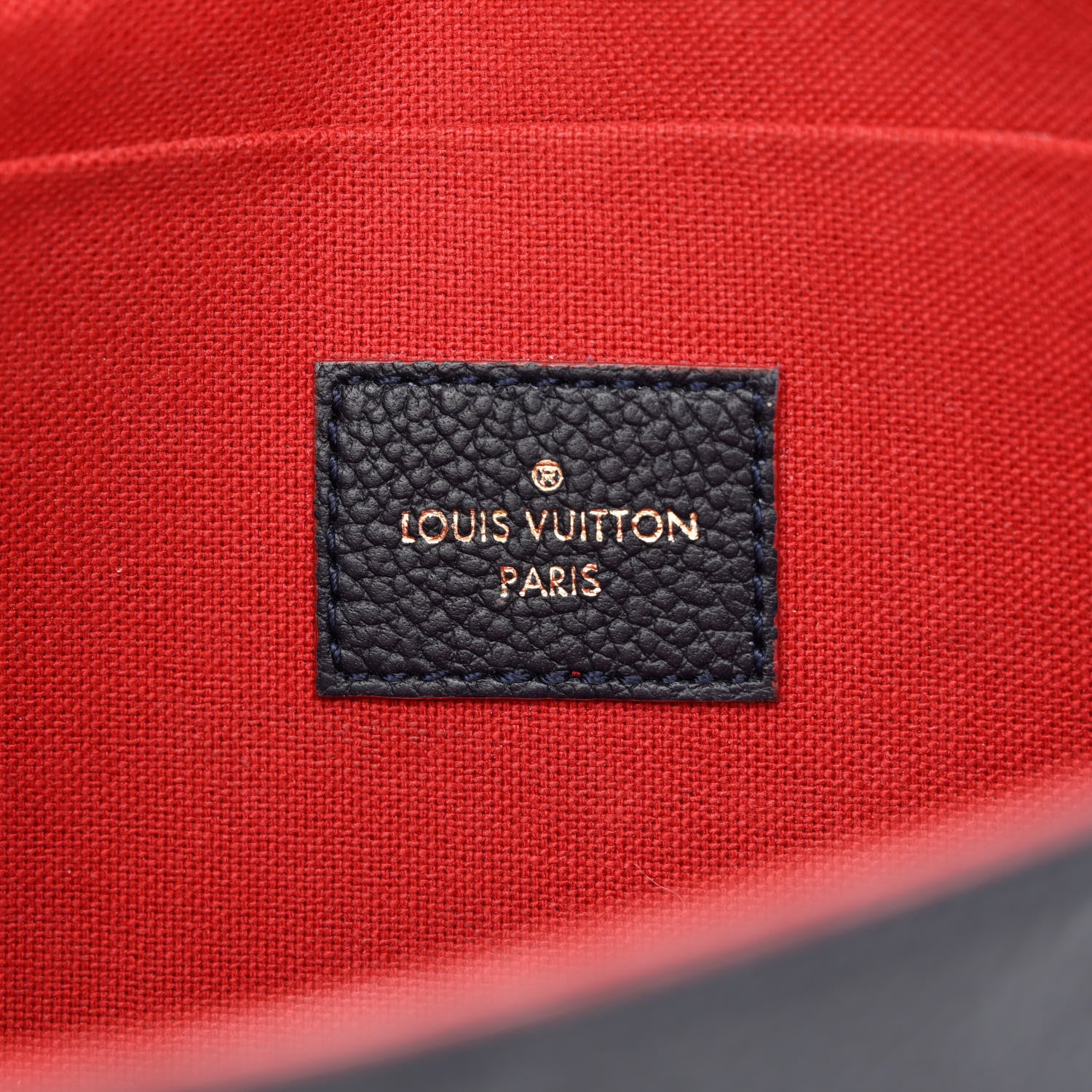 Louis Vuitton Empreinte Pochette Felicie Chain Wallet Marine Rouge 7 of 12