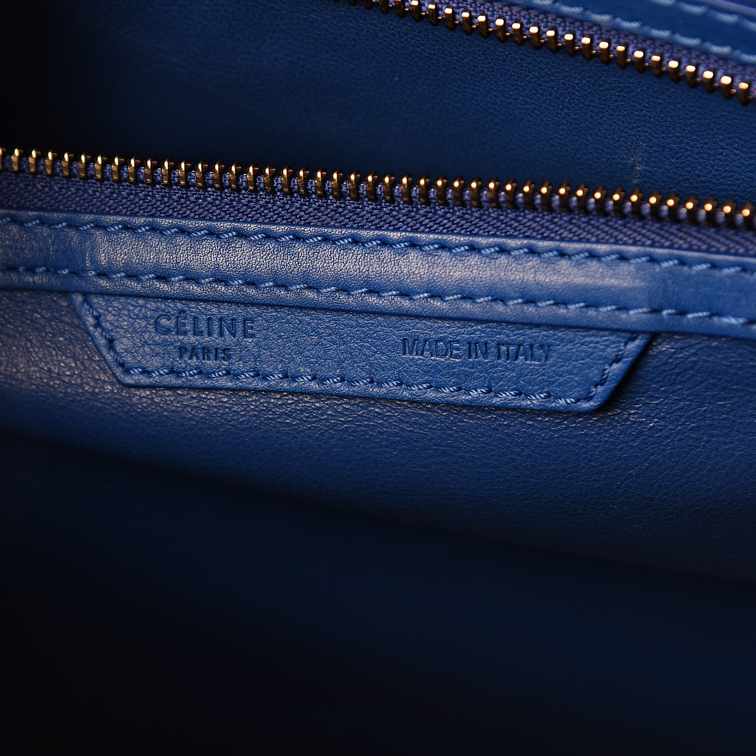 Celine Smooth Calfskin Mini Luggage Royal Blue 5 of 8