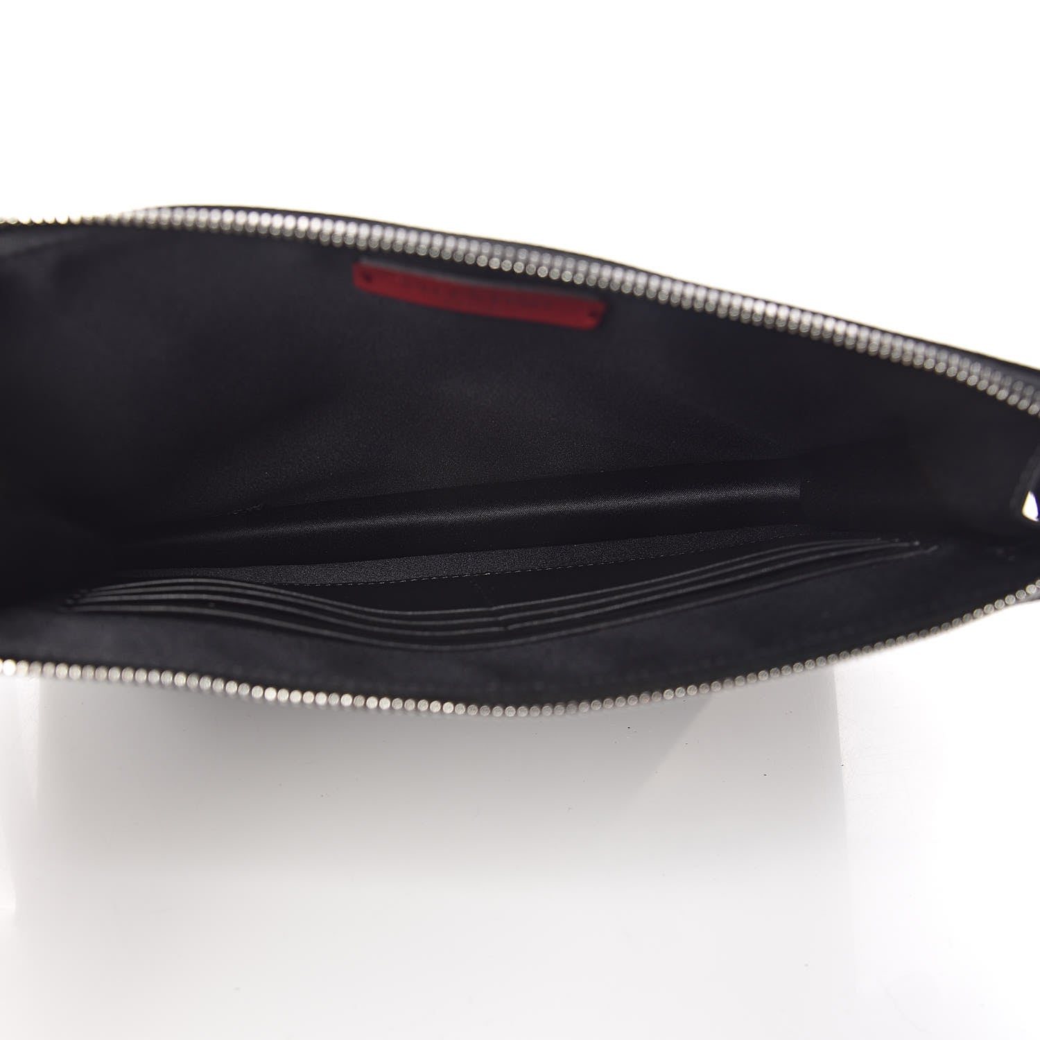 Valentino Garavani X JAMIE REID Cotton Canvas Embroidered Wristlet Zip Wristlet Pouch Black 5 of 7