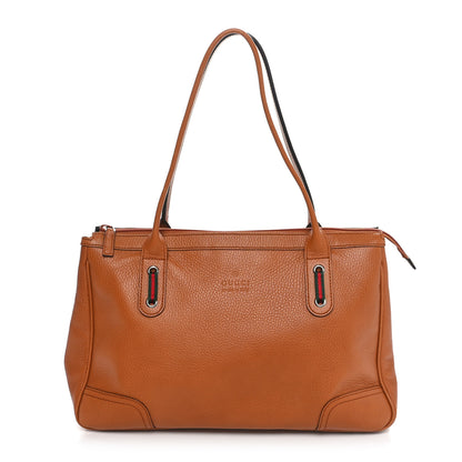 Gucci Calfskin Medium Princy Tote Cognac 1 of 10