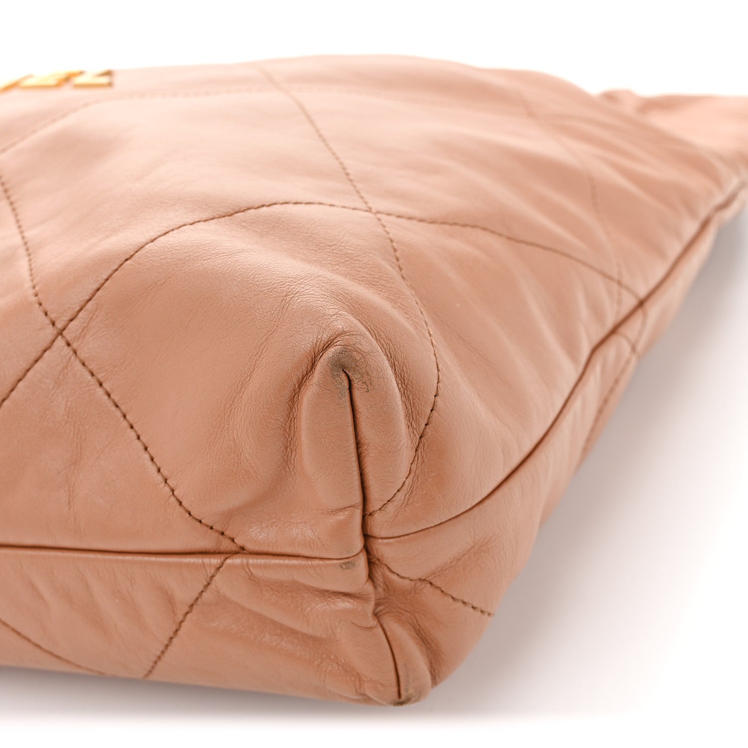Chanel Shiny Calfskin Quilted Chanel 22 Beige 12 of 14